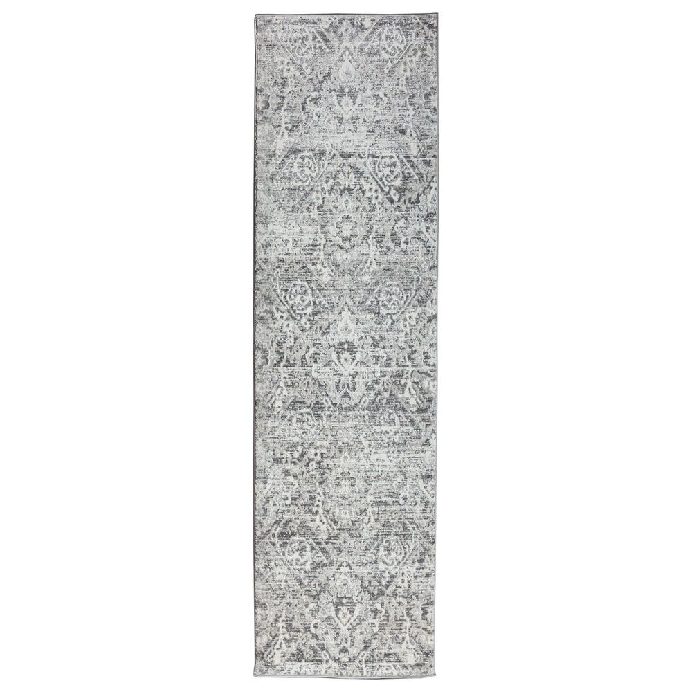 Radici USA Livigno Damask 2"2" x 7"7" Grey Area Rug, , large