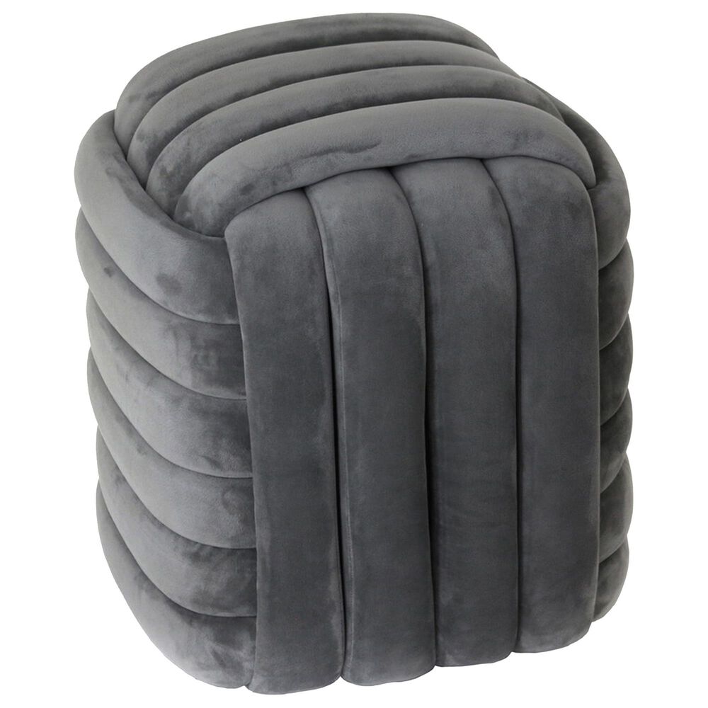 Sagebrook Home Machar 19&quot; Knot Stool in Grey, , large