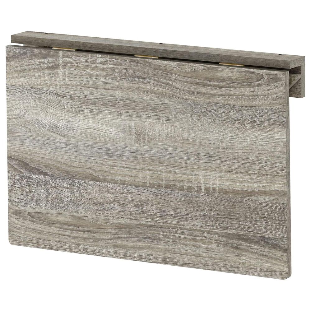 HOMLUX Wall Mounting Folding Table in French Oak Grey, , large