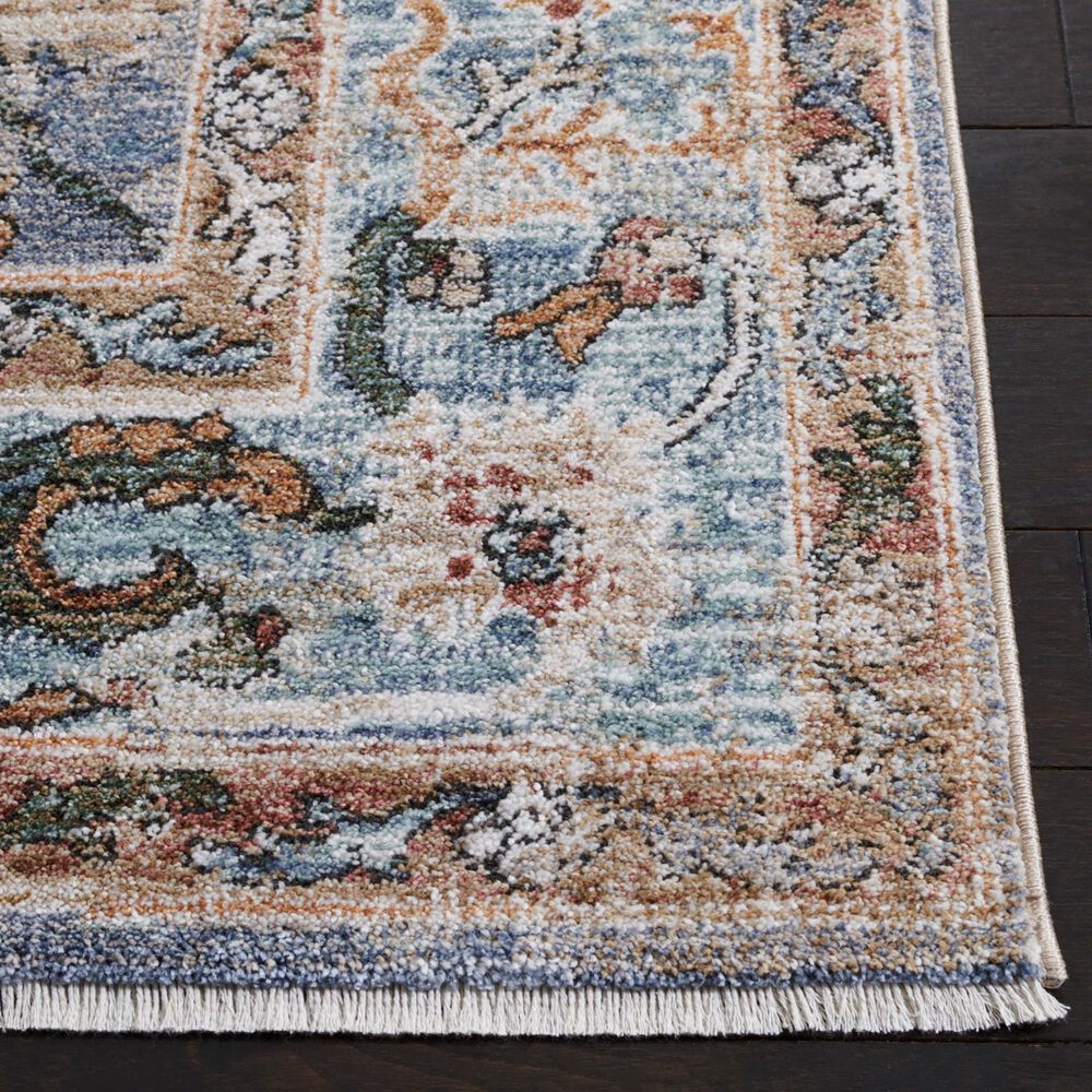 Safavieh Jasmine 2&#39;2&quot; x 9&#39; Blue and Gold Runner, , large