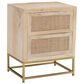 37B Urban Boho Raphael Side Table in Natural and Gold, , large