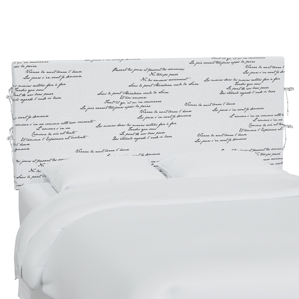 Skyline Furniture Queen Slipcover Headboard in Mirabeau Cream, , large