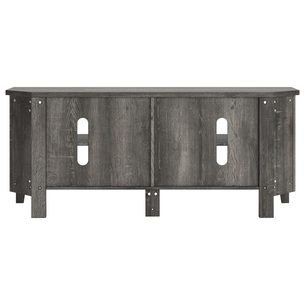 Ashley Arlenbry 58&quot; Corner TV Stand in Gray and Weathered oak, , large