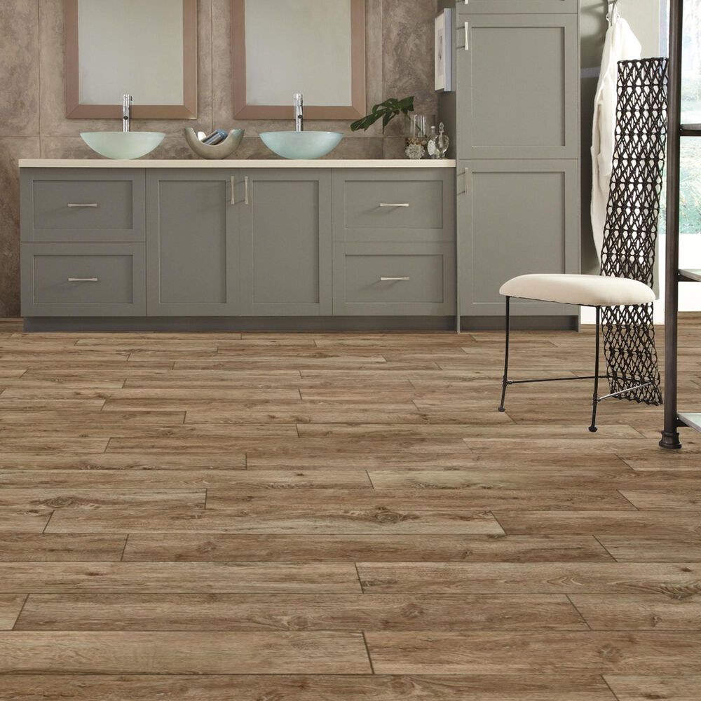 Mannington REALTA Glue Down Scandinavian Oak Pecan 7&quot; x 48&quot; Luxury Vinyl Plank, , large