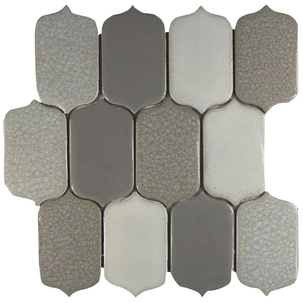 Soci Chateau Parchment 11.81" x 11.02" Ceramic Mosaics Sheet, , large
