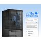 Samsung Bespoke AI 29 Cu. Ft. French Door Refrigerator with Zero Clearance Fit and Sphere Ice in Matte Black Steel, , large