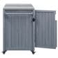 HOMLUX 67" Outdoor Kitchen Island with Stainless Steel Top in Grey, , large
