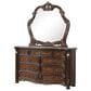 New Heritage Design Bella Note 5-Piece King Sleigh Bedroom Set in Mahogany Brown and Antique Gold, , large