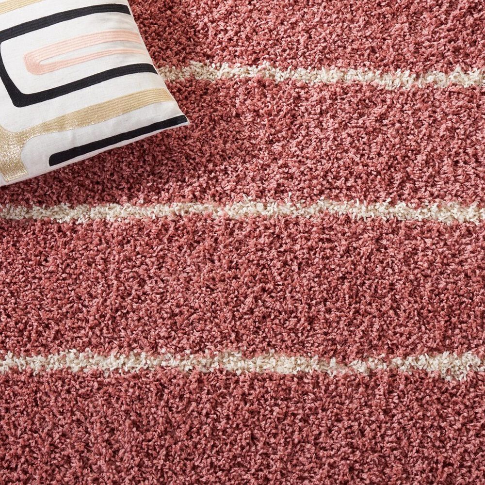 Safavieh Venus Shag VNS604U 5&#39;3&quot; x 7&#39;6&quot; Pink and Ivory Area Rug, , large