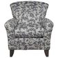 Smith Brothers Arm Chair with Mocha Leg in Blue, , large