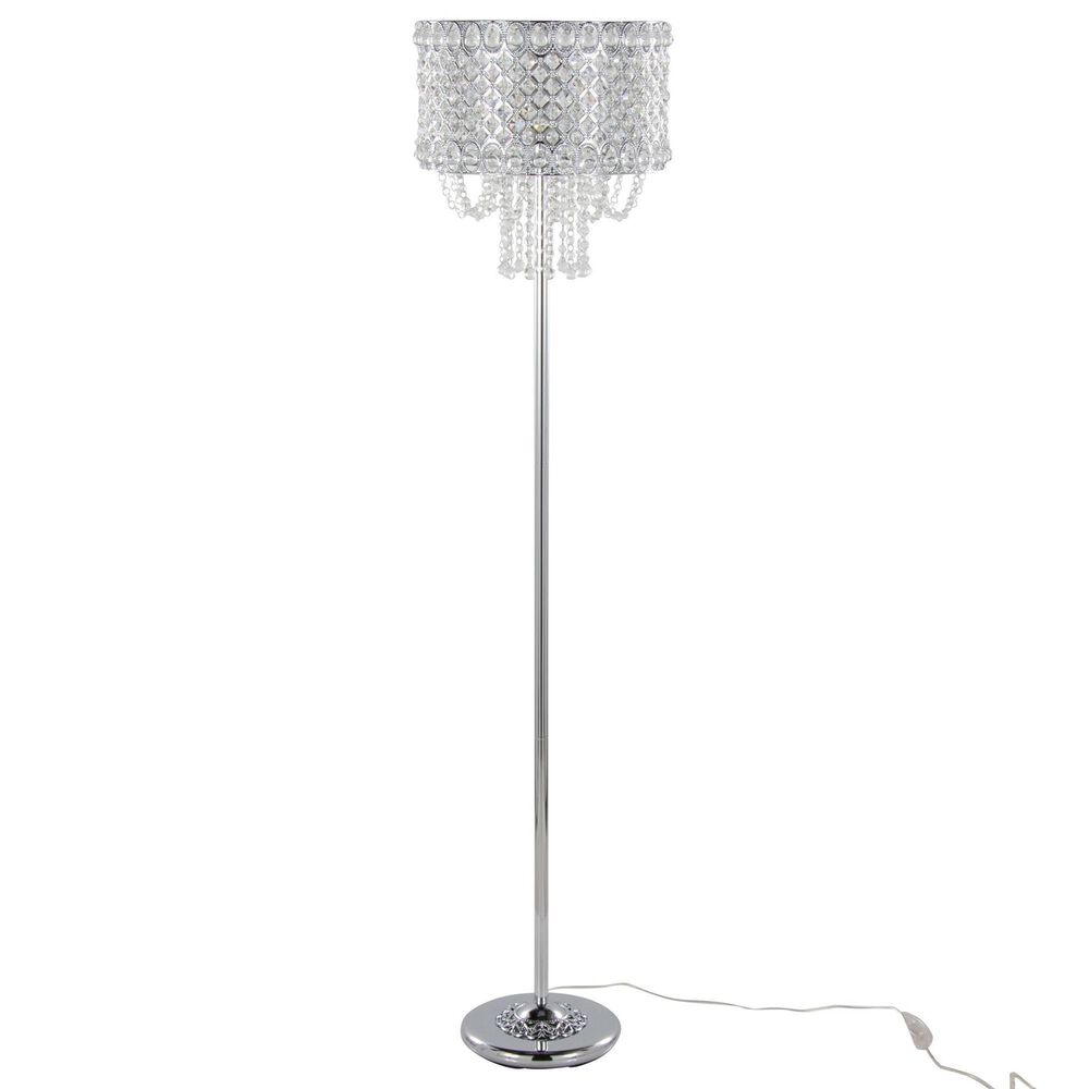 Grandview Gallery Floor Lamp in Polished Chrome Nebraska Furniture Mart