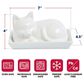 Harold Import Cat Butter Dish with Lid in White, , large