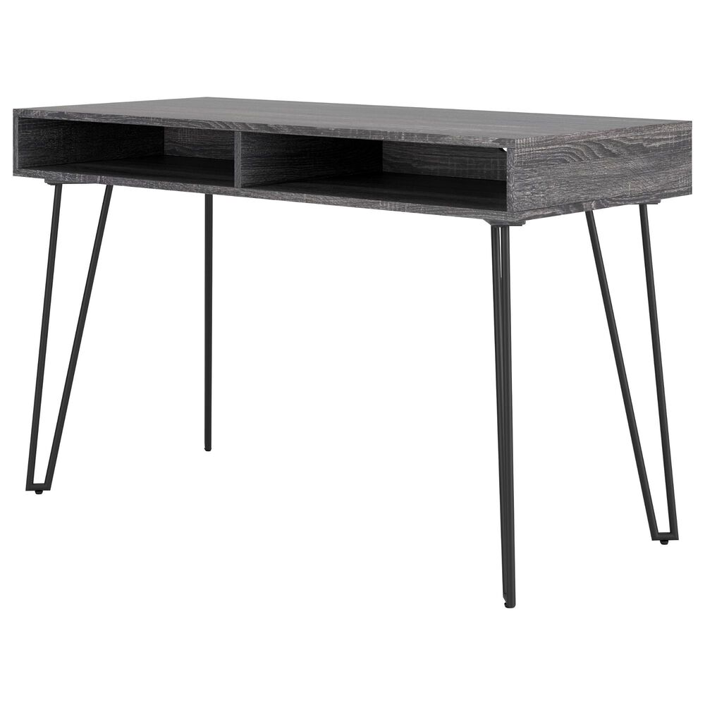 Ashley Strumford Home Office Desk in Charcoal and Black, , large
