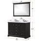 Lexora Home Dukes 48" Double Bathroom Vanity in Espresso with 2 cm White Quartz Top and Rectangular Sinks, , large