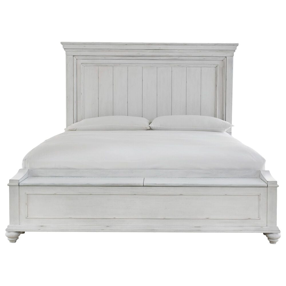 Ashley Kanwyn 3-Piece Queen Storage Bedroom Set in Whitewash, , large
