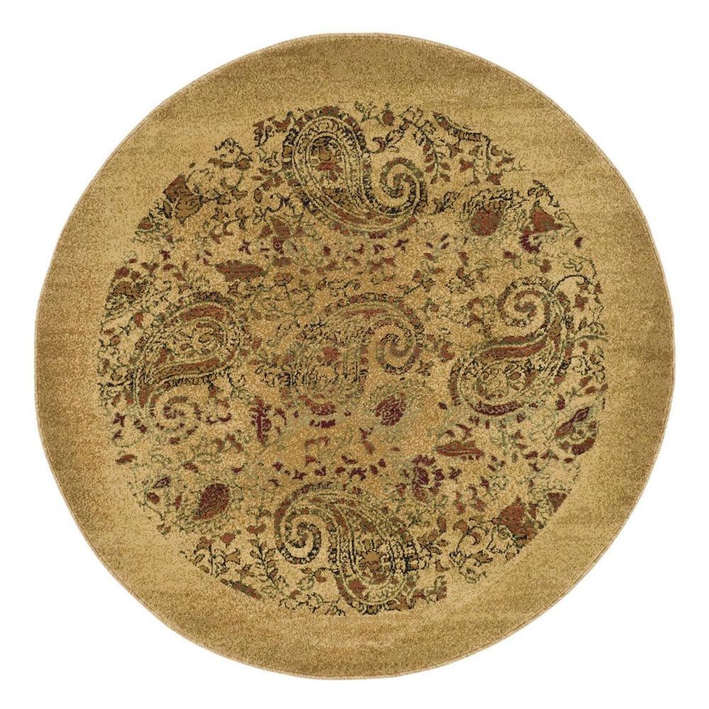Safavieh Lyndhurst LNH224A 4" Round Beige/Multi Area Rug, , large