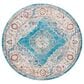 Safavieh Aria ARA116M 6"6" Round Blue and Ivory Area Rug, , large