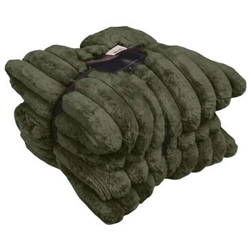 Hallmart Collectibles Ethan 3-Piece Pillow and Throw Set in Green, , large