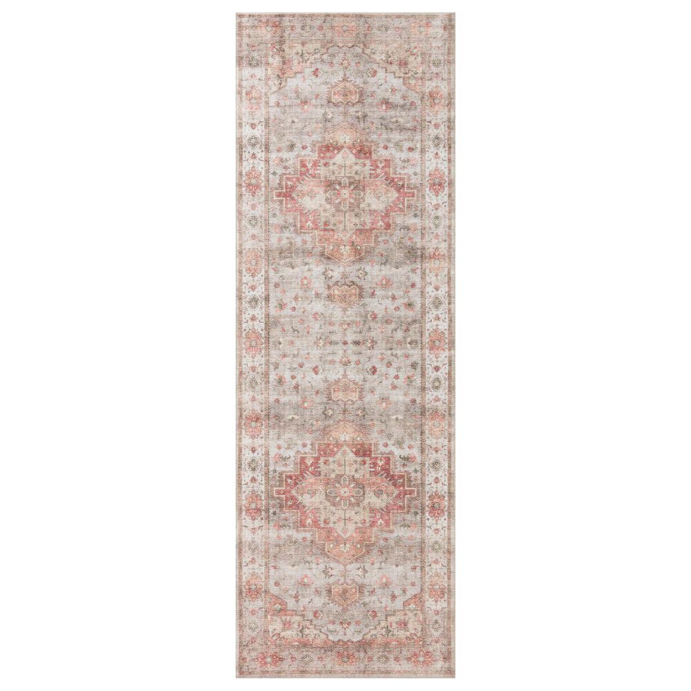 Loloi II Heidi  2" x 5" Dove and Spice Area Rug, , large