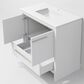 Lexora Home Lafarre 36" Single Bathroom Vanity in White with 2 cm White Quartz Top and Rectangular Sink, , large