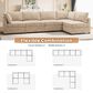 HOMLUX 5-Piece Oversize Mod Sectional in Beige, , large