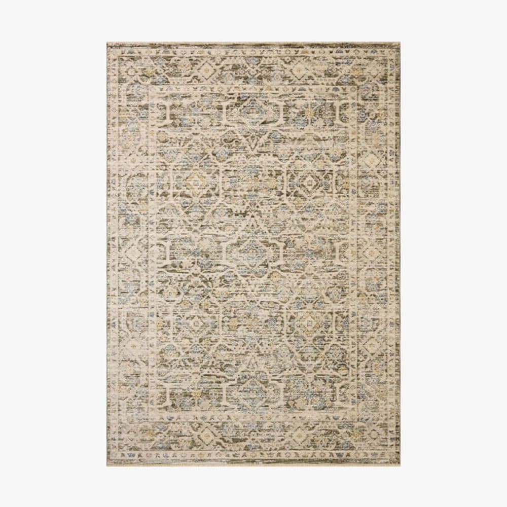 Loloi Clarisse Olive and Ivory 7"10" Round Area Rug, , large