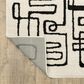 ROW by Oriental Weavers Quinn QUI11 Beige and Black 7"10" x 10" Area Rug, , large