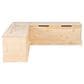 Linon Home Decor Tobin Backless Nook in Unfinished Natural, , large