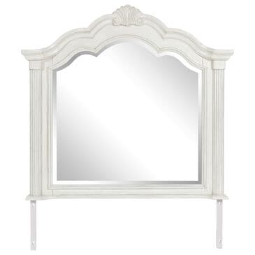Ashley Montelaine Bedroom Mirror in Antiqued White, , large