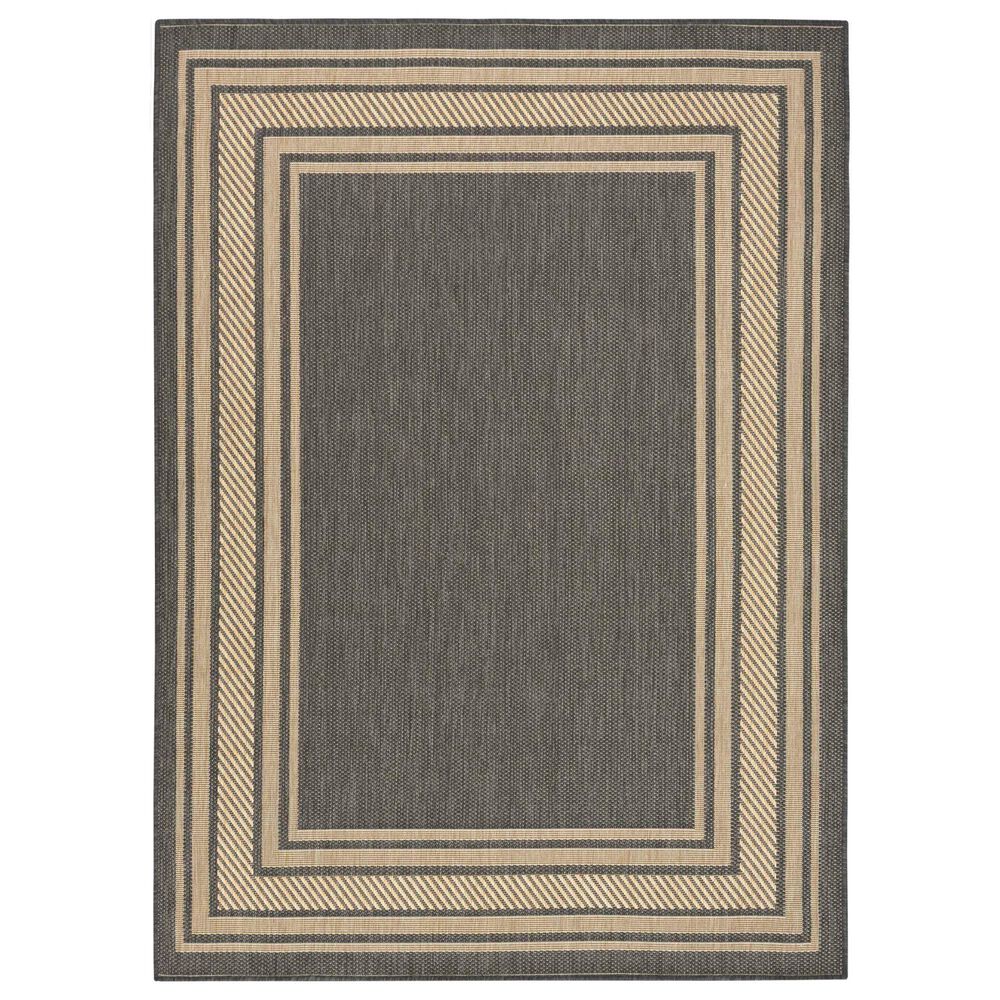 Nourison Horizon HOZ03 Charcoal 9&#39; x 12&#39; Indoor/Outdoor Area Rug, , large