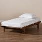 Baxton Studio Hiro Expendable Twin to King Bed Frame in Walnut Brown, , large