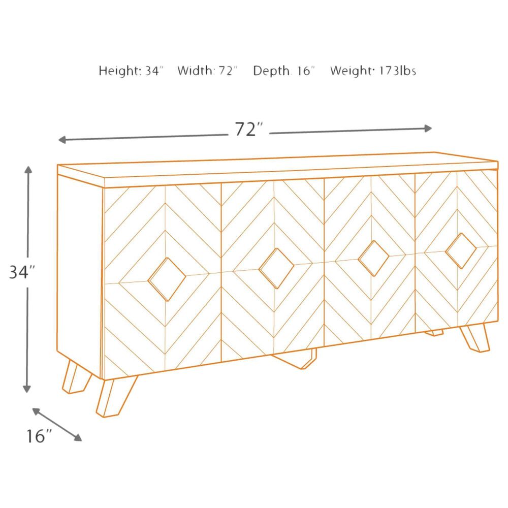 Ashley Robin Ridge Accent Cabinet in Two-tone Brown, , large