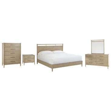 Aspen Furniture, Inc.  Shiloh 5-Piece Queen Bedroom Set in Champagne, , large