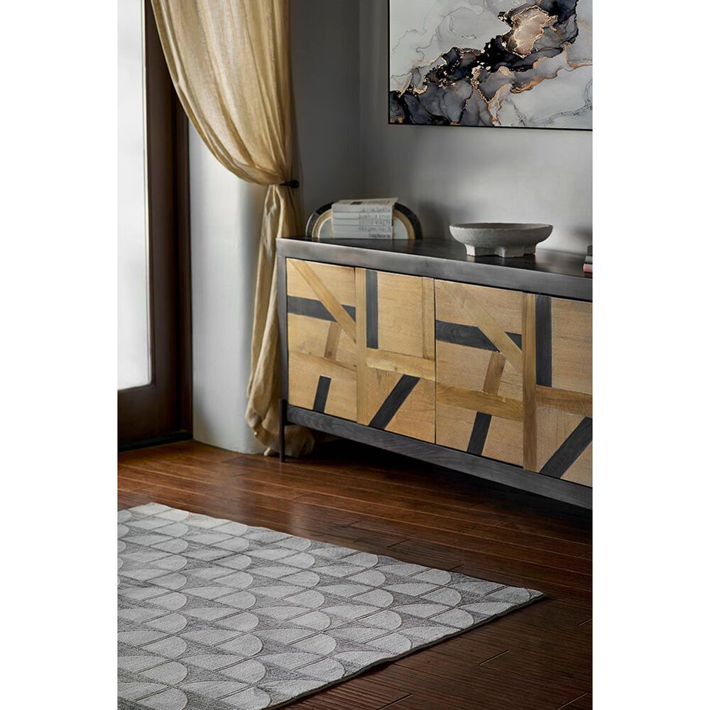 Momeni Edition EDI-2 3&#39;10&quot; x 5&#39;7&quot; Charcoal Area Rug, , large