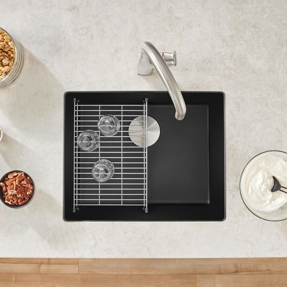 Blanco Precis 21&quot; Single Sink in Coal Black, , large