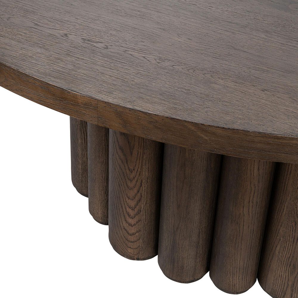 Imported Dining, Occ, Accent, Tiber Pedestal Dining Table in Toasted Brown, , large