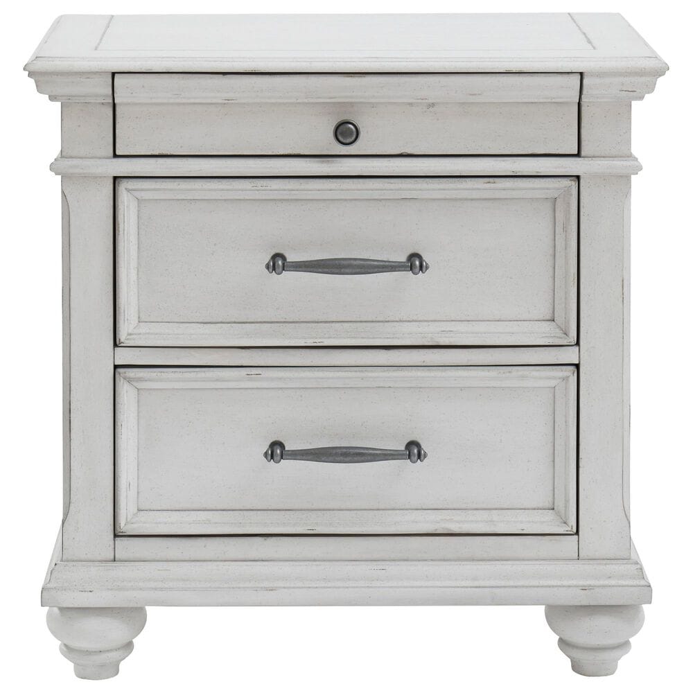 Ashley Kanwyn 5-Piece King Storage Bedroom Set in Whitewash, , large