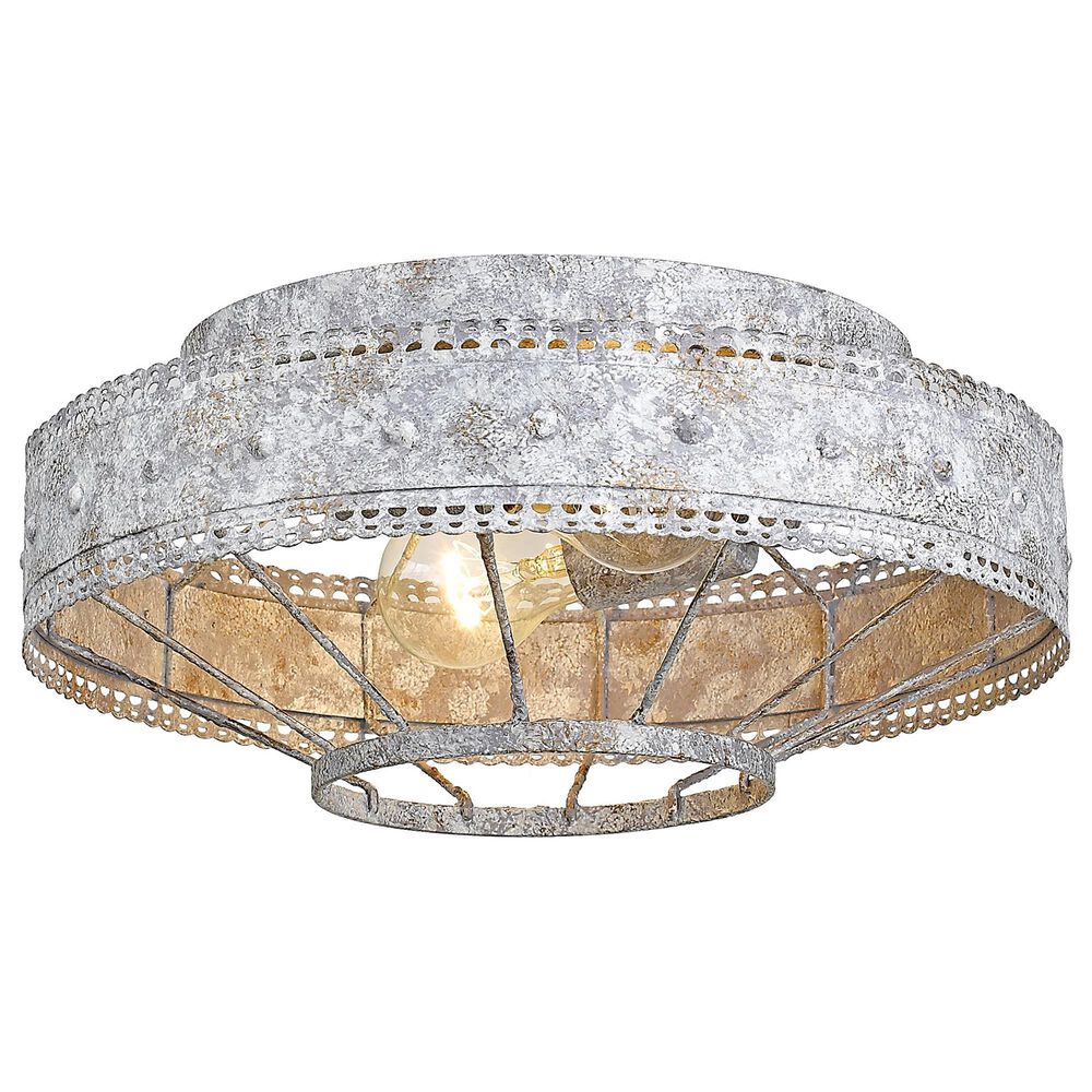 Golden Lighting Ferris Flush Mount in Oyster, , large