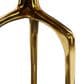 Maple and Jade 22" Round End Table with 3 Tripod Legs in Polished Gold, , large