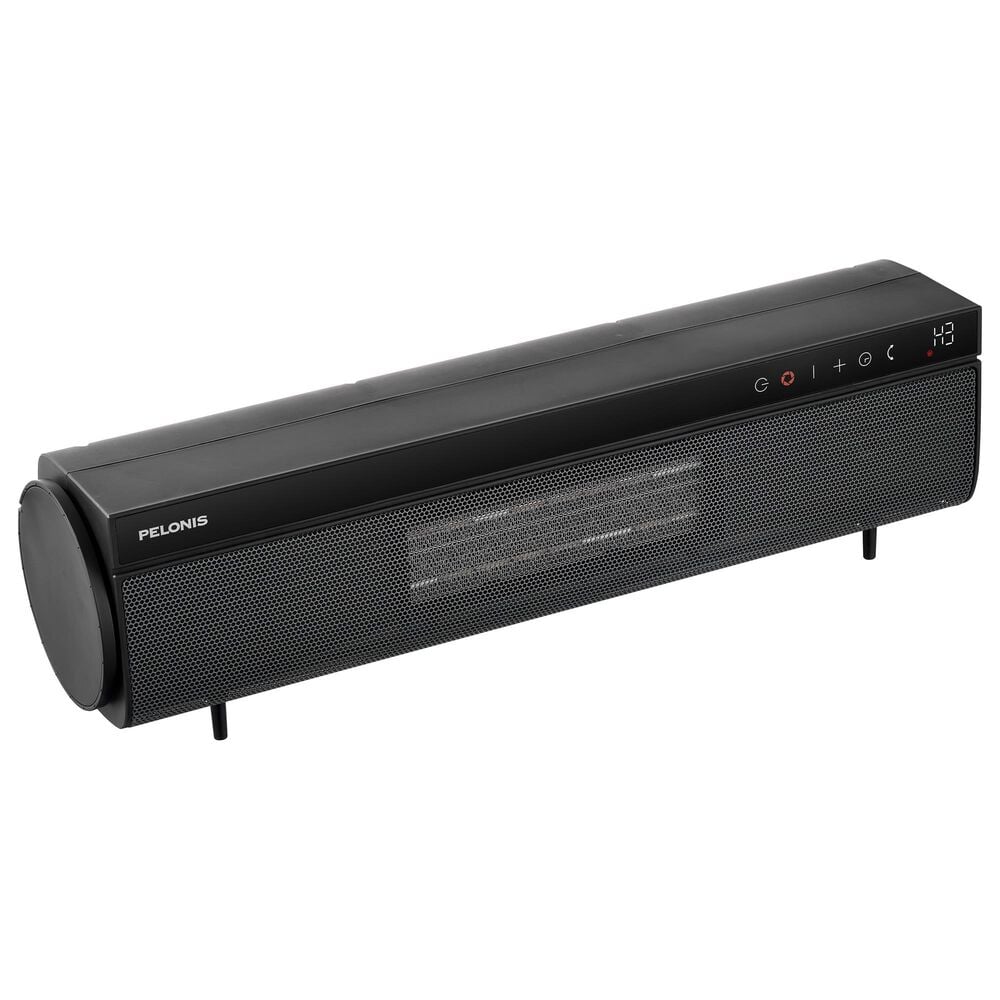Pelonis 22" Ceramic Tower Dual Flex Heater with Thermostat in Black, , large