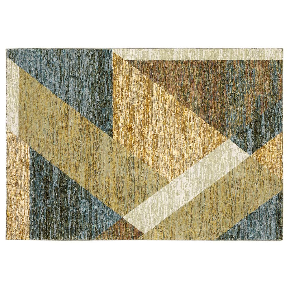 Oriental Weavers Strada Rockville STR09 5"3" x 7"3" Gold Area Rug, , large