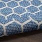 Nourison Twist Reversible 4" x 6" Blue Indoor/Outdoor Area Rug, , large