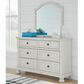 Ashley Robbinsdale 6 Drawer Dresser and Mirror in Antique White, , large