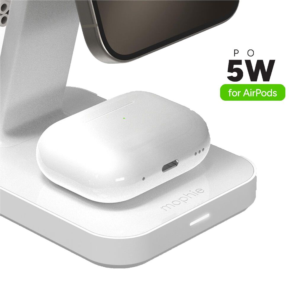 Mophie 3-in-1 Snap Plus Wireless Charge Stand in White, , large