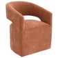 Furniture of America Rivena Modern Arm Chair with Casters in Rustic Orange, , large