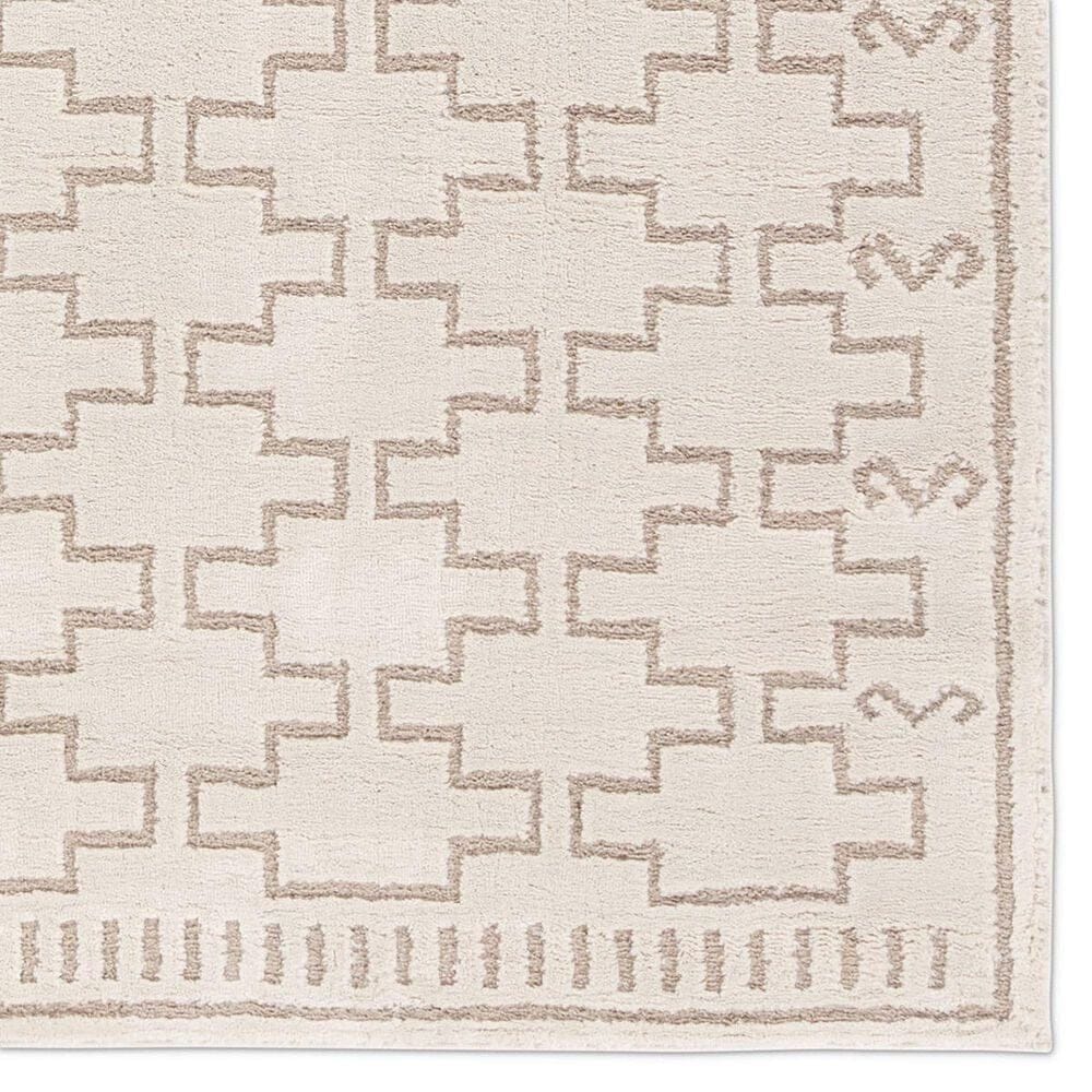 Jaipur Jaida Dawson 2&#39;7&quot; x 10&#39; Gray Morn, Humus and Coconut Milk Runner, , large