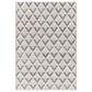 Surya Daffodil Geometric 8" x 10" Light Grey and Natural Area Rug, , large