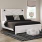 Ashley Gerridan King Panel Bed in White Gray, , large