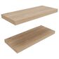 Hearth and Haven Ecco32" Floating Wall Shelf in Old Pine (Set of 2), , large