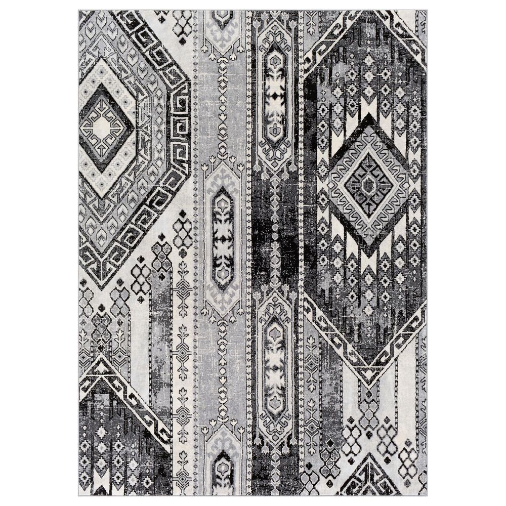 Surya Monaco MOC-2325 8'9" x 12'3" Black, Gray and Cream Area Rug, , large